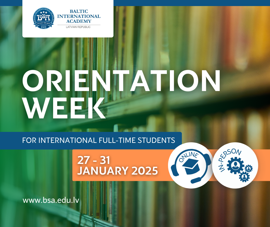 Orientation Week for incoming international full-time students