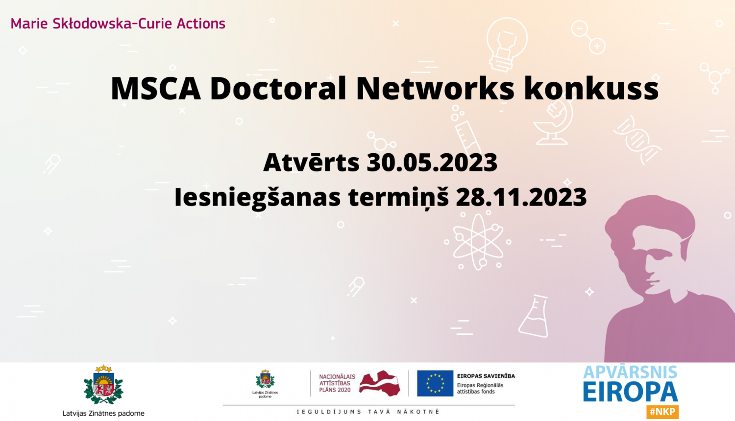 Opens MSCA competition for doctoral networking