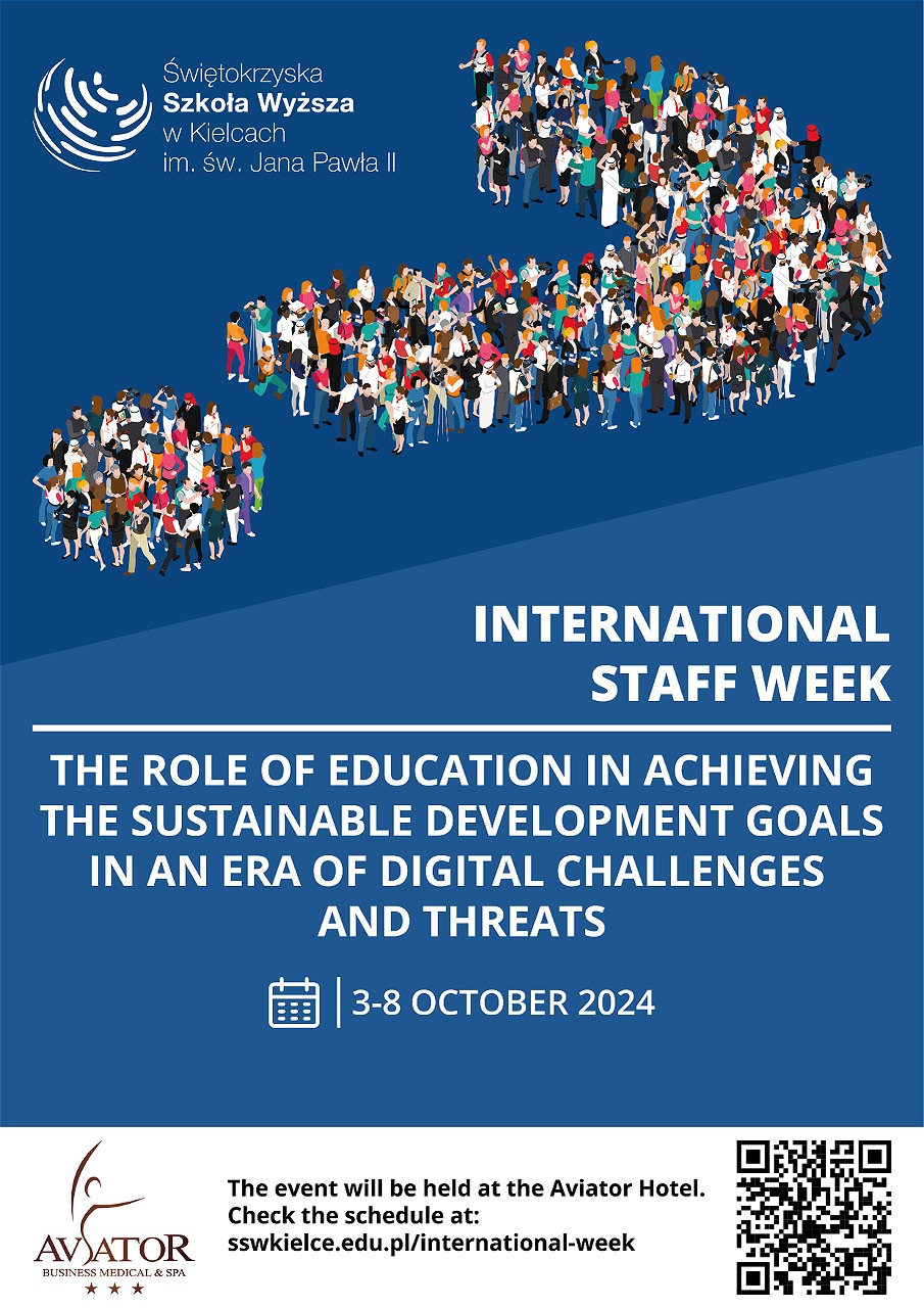  International Week in Kielce "The Role of Education in Achieving Sustainable Development Goals in the Era of Digital Challenges and Threats"
