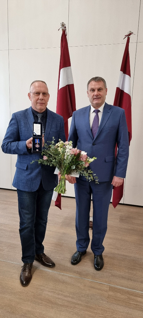 Поздравляем лектора Aкадемии Яниса Иевитиса с высокой наградой Прокуратуры Латвийской Республики - Почетным знаком прокурора III степени