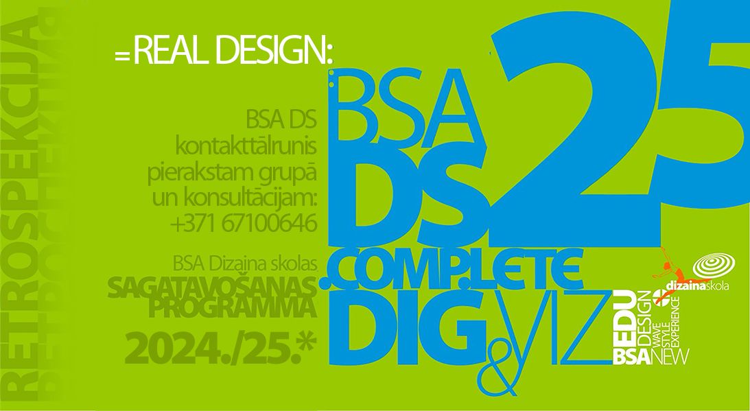 BSA Dizaina skolas sagatavošanas programma 2024./2025