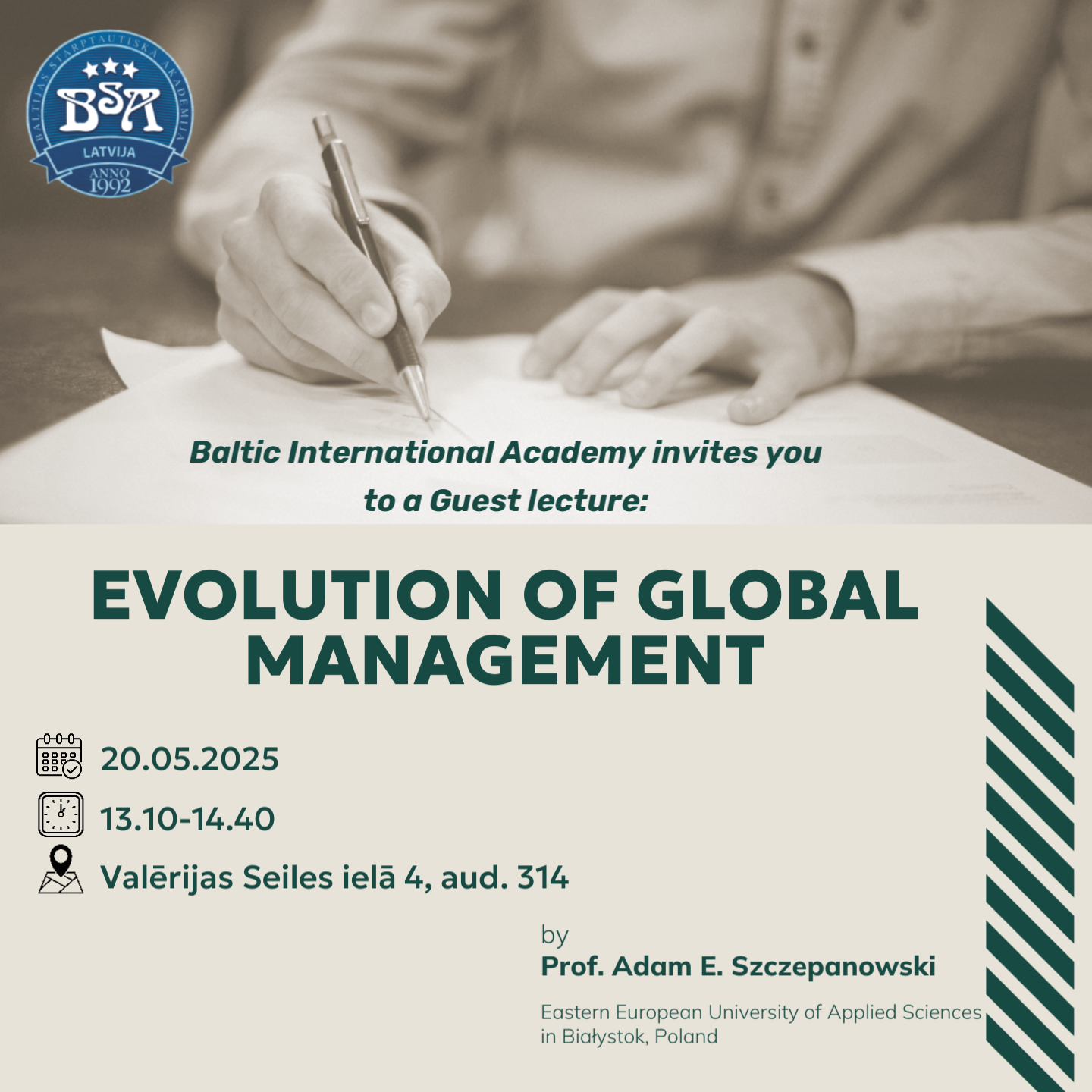 Guest lecture "Evaluation of Global Management"