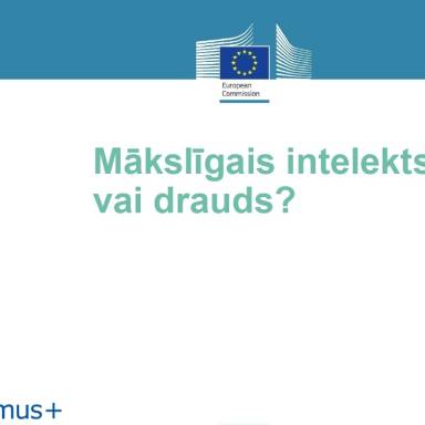 EPALE vebinārs “Mākslīgais intelekts - draugs vai drauds”