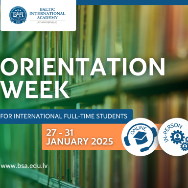 Orientation Week for incoming international full-time students