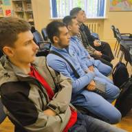 Studentu tikšanās ar BSA rektoru Eiropas centra